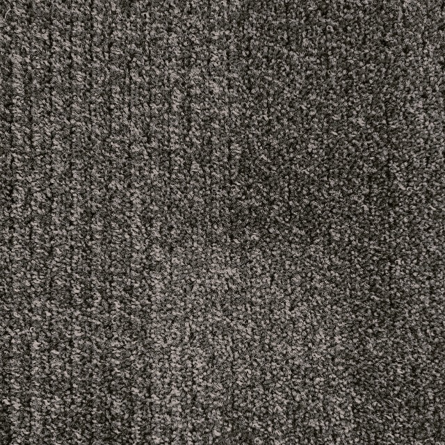 Starry STR10 - ECOSIS Roll Carpet 롤카펫  다크그레이 스트라이프 고급 방염 카페트 1m2